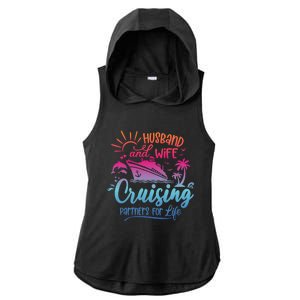 Cruising Cruise Vacation Husband Wife Couple Ladies PosiCharge Tri-Blend Wicking Draft Hoodie Tank