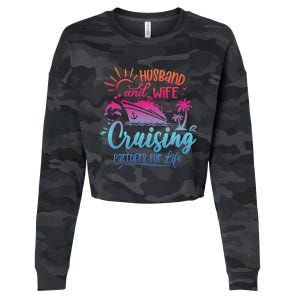 Cruising Cruise Vacation Husband Wife Couple Cropped Pullover Crew