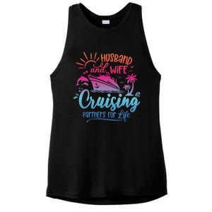 Cruising Cruise Vacation Husband Wife Couple Ladies PosiCharge Tri-Blend Wicking Tank