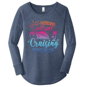 Cruising Cruise Vacation Husband Wife Couple Women's Perfect Tri Tunic Long Sleeve Shirt