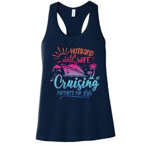 Cruising Cruise Vacation Husband Wife Couple Women's Racerback Tank