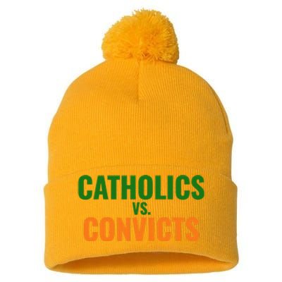 Classic Catholics Vs Convicts 1988 Pom Pom 12in Knit Beanie