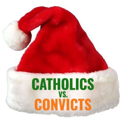 Classic Catholics Vs Convicts 1988 Premium Christmas Santa Hat