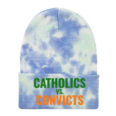 Classic Catholics Vs Convicts 1988 Tie Dye 12in Knit Beanie