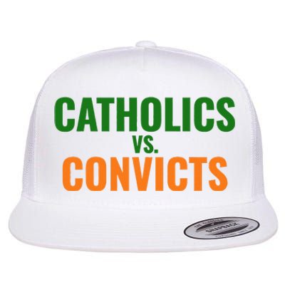 Classic Catholics Vs Convicts 1988 Flat Bill Trucker Hat