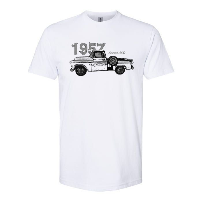 Classic Car Vintage Trucks 1957 Pick Up Truck Series 3100 Softstyle CVC T-Shirt