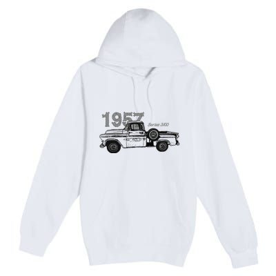 Classic Car Vintage Trucks 1957 Pick Up Truck Series 3100 Premium Pullover Hoodie