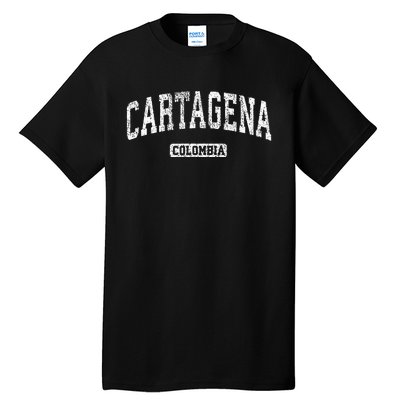 Cartagena Colombia Vintage Sports Tall T-Shirt