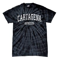 Cartagena Colombia Vintage Sports Tie-Dye T-Shirt