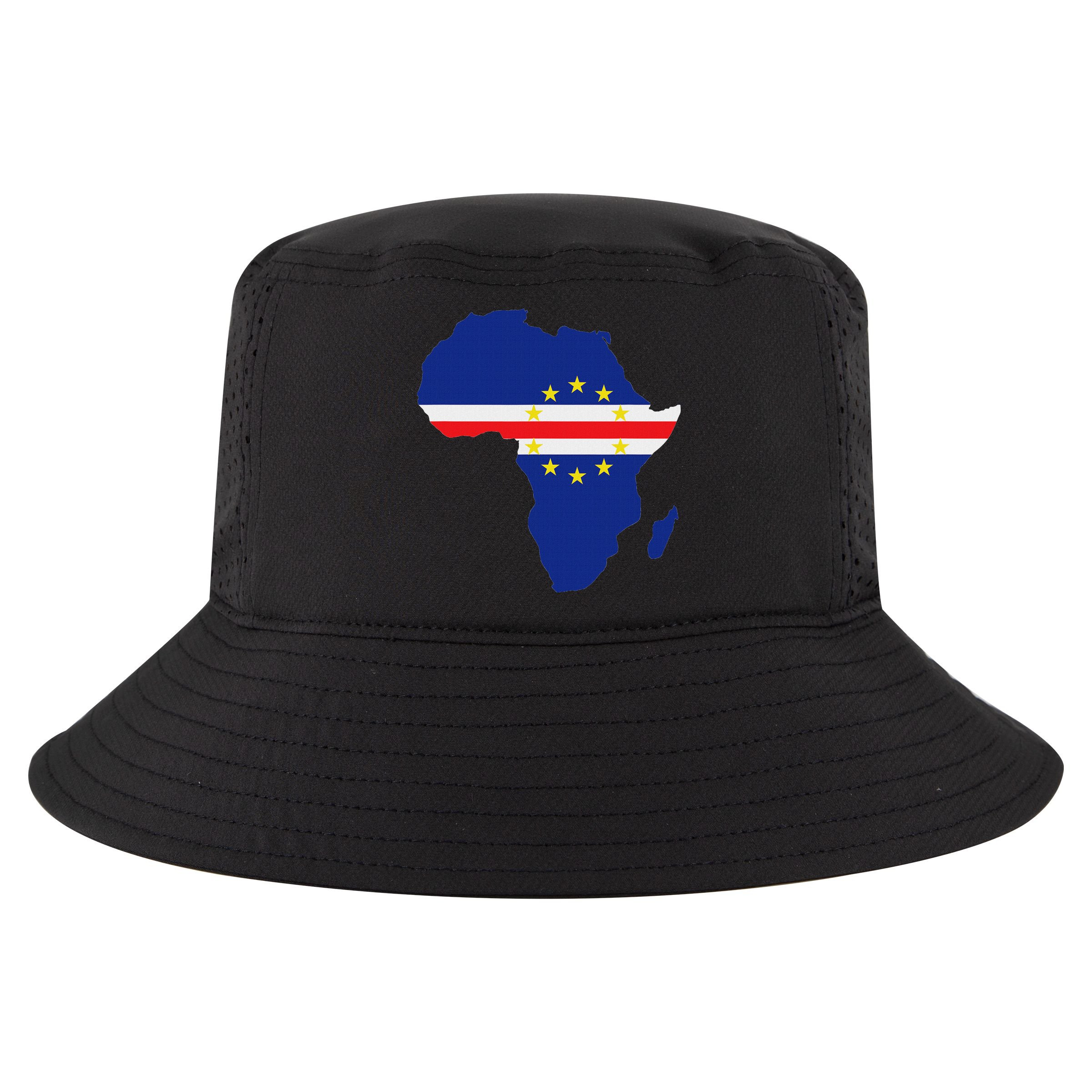 Cape Cabo Verde Verdean Flag Pride Africa Map Cool Comfort Performance Bucket Hat