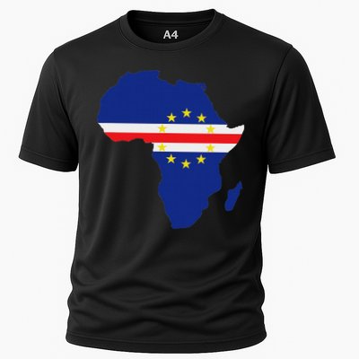 Cape Cabo Verde Verdean Flag Pride Africa Map Performance Shirt