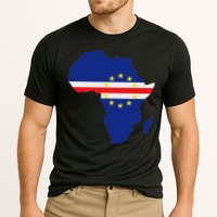 Cape Cabo Verde Verdean Flag Pride Africa Map Cooling Performance Crew T-Shirt
