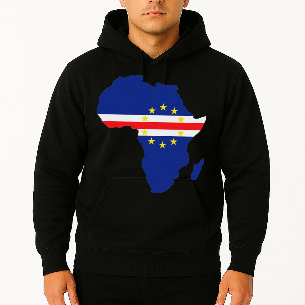 Cape Cabo Verde Verdean Flag Pride Africa Map Hoodie