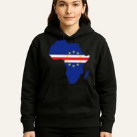 Cape Cabo Verde Verdean Flag Pride Africa Map Hoodie