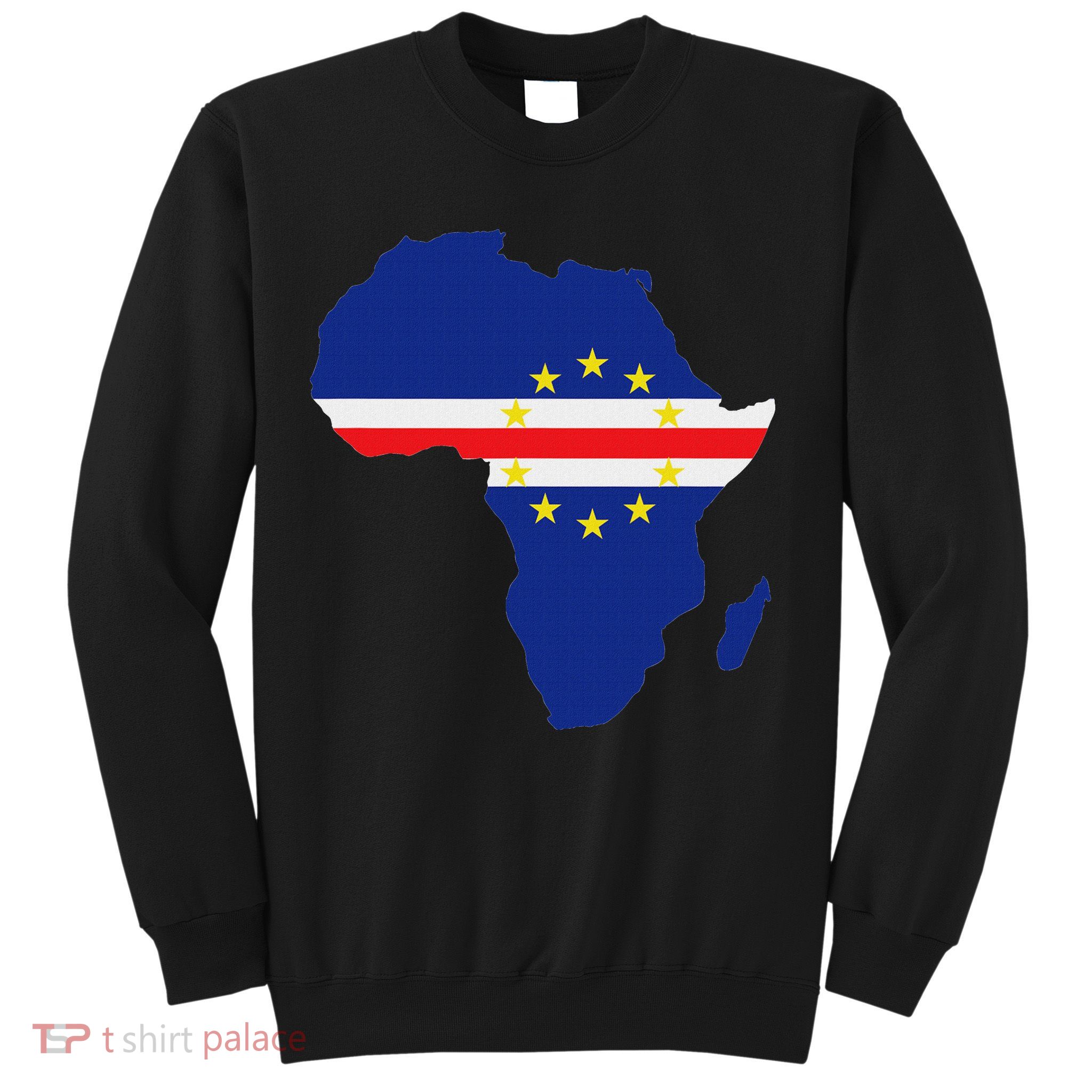 Cape Cabo Verde Verdean Flag Pride Africa Map Sweatshirt