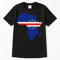 Cape Cabo Verde Verdean Flag Pride Africa Map Tall T-Shirt