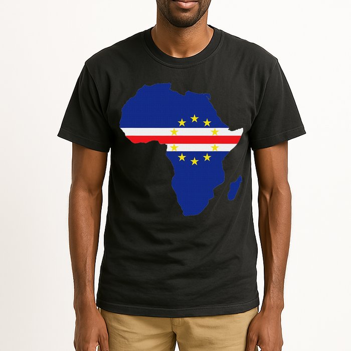 Cape Cabo Verde Verdean Flag Pride Africa Map Tall T-Shirt