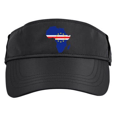 Cape Cabo Verde Verdean Flag Pride Africa Map Adult Drive Performance Visor