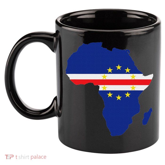 Cape Cabo Verde Verdean Flag Pride Africa Map 11oz C Handle Ceramic Mug