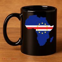 Cape Cabo Verde Verdean Flag Pride Africa Map 11oz C Handle Ceramic Mug