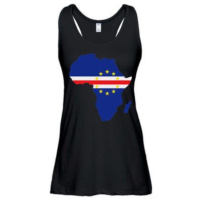 Cape Cabo Verde Verdean Flag Pride Africa Map Ladies Essential Flowy Tank