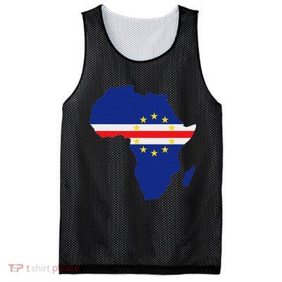 Cape Cabo Verde Verdean Flag Pride Africa Map Mesh Reversible Basketball Jersey Tank
