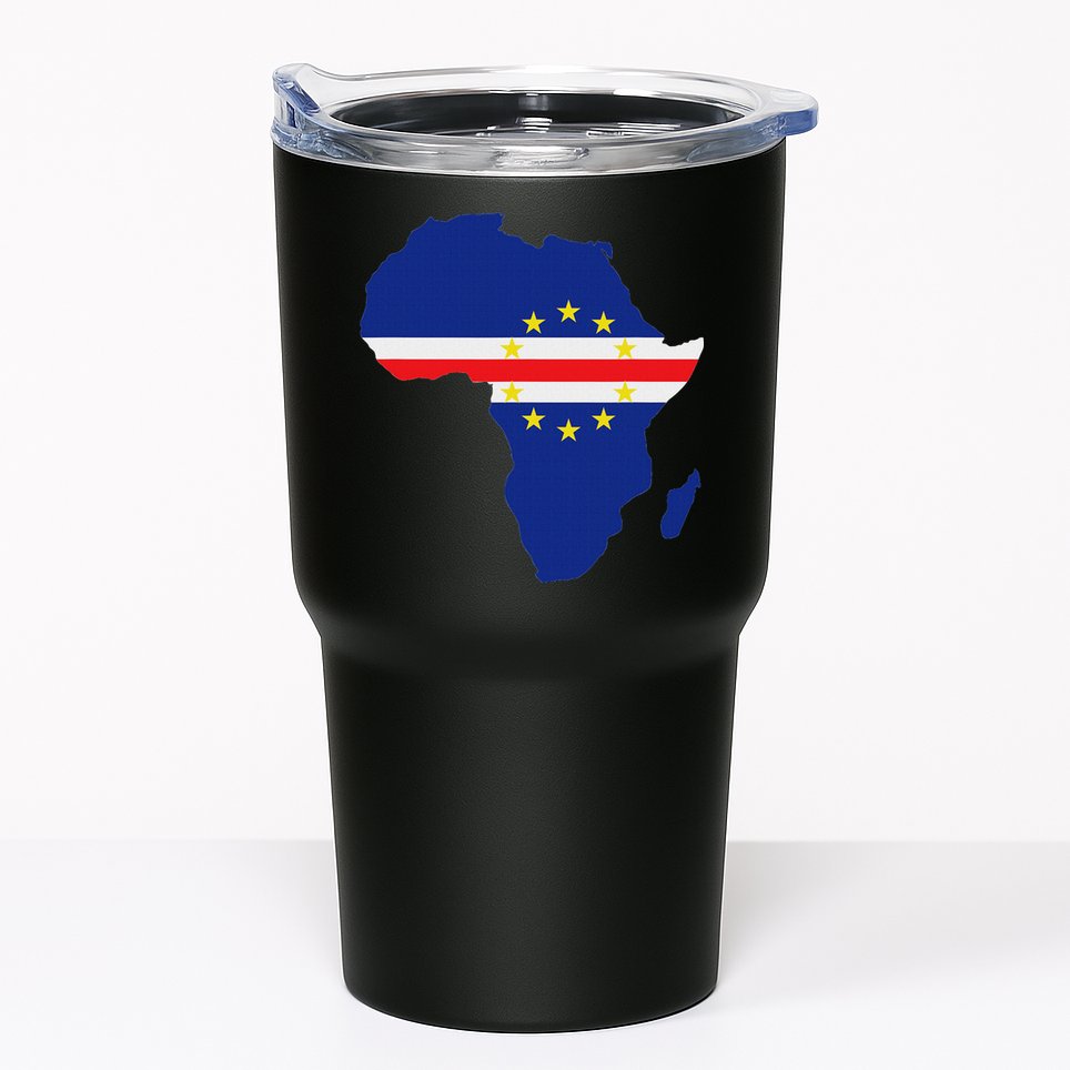 Cape Cabo Verde Verdean Flag Pride Africa Map Tumbler