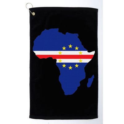 Cape Cabo Verde Verdean Flag Pride Africa Map Golf Towel
