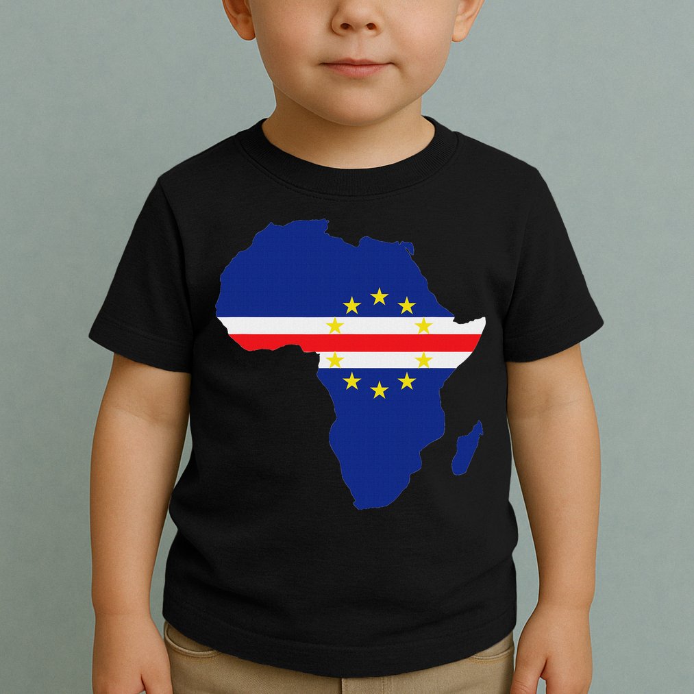 Cape Cabo Verde Verdean Flag Pride Africa Map Toddler T-Shirt