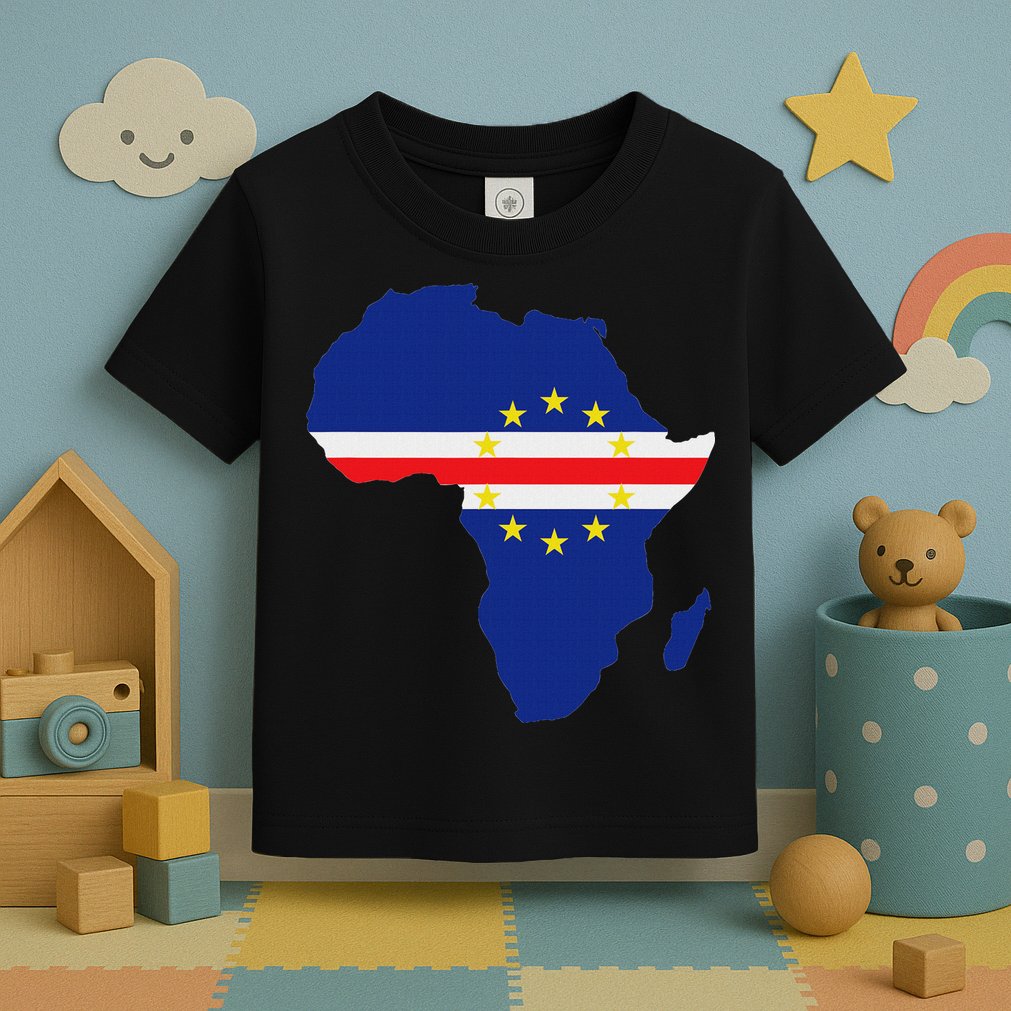 Cape Cabo Verde Verdean Flag Pride Africa Map Toddler T-Shirt