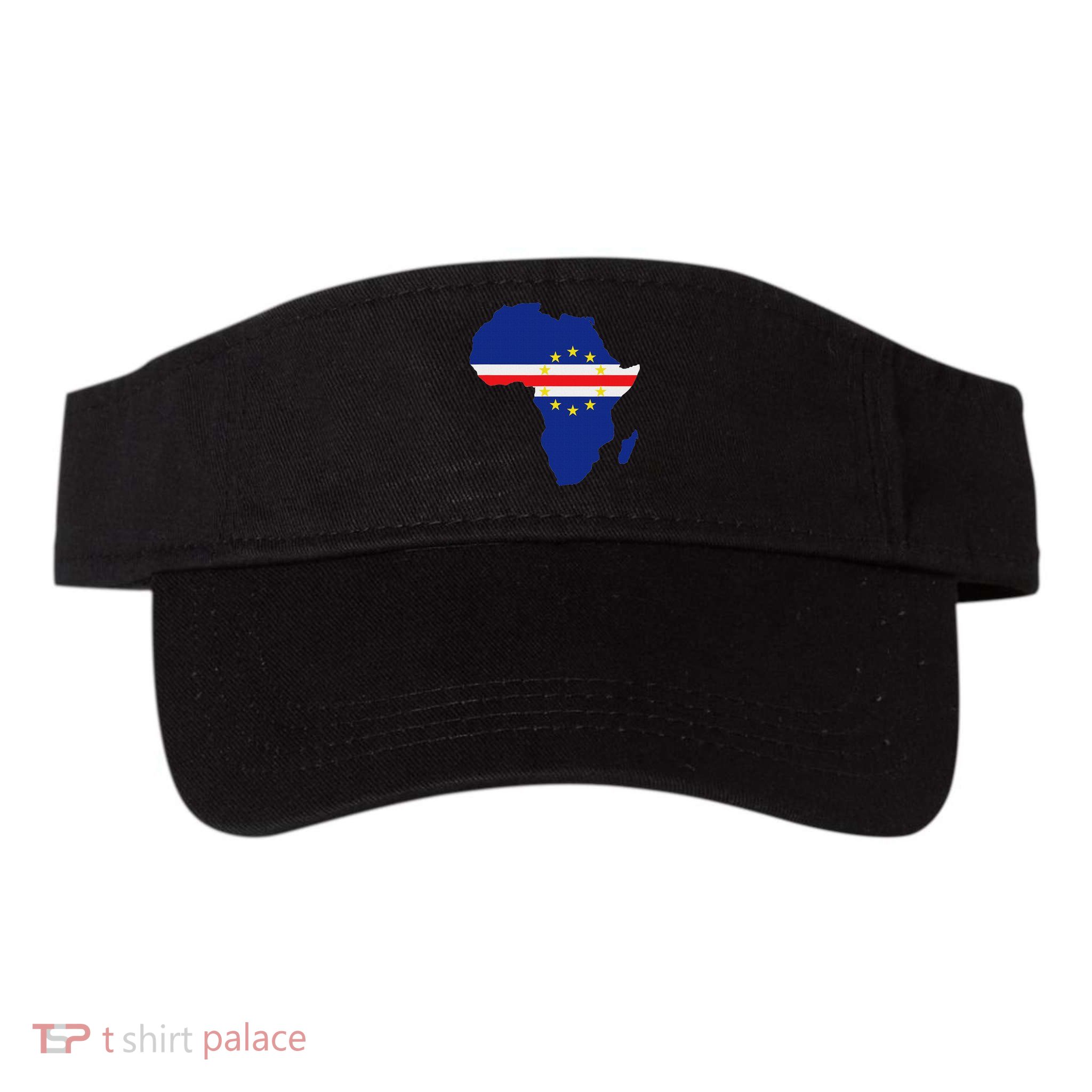 Cape Cabo Verde Verdean Flag Pride Africa Map Visor