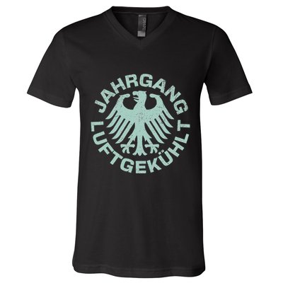 Classic Car Vintage Air Cooled German Motorsport Racing V-Neck T-Shirt
