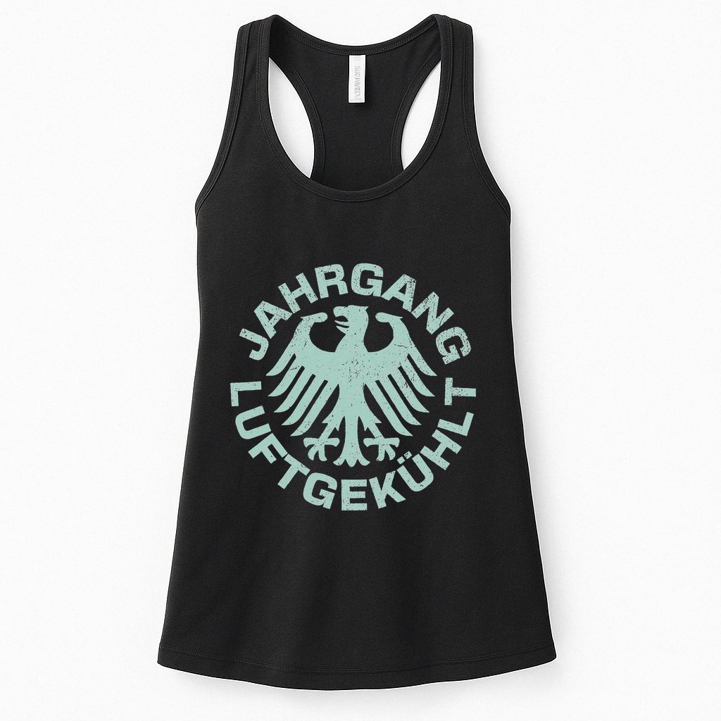 Classic Car Vintage Air Cooled German Motorsport Racing Womens Tank Top
