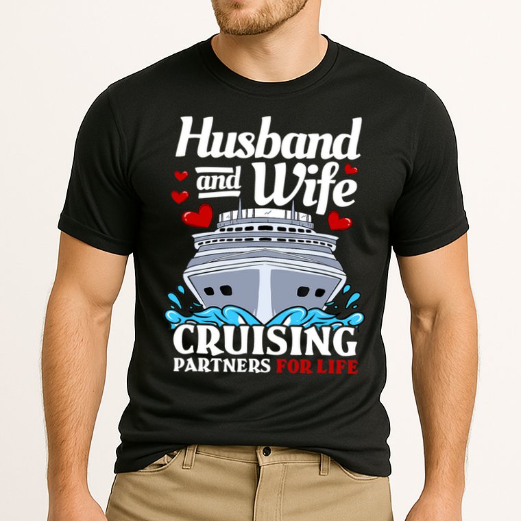 Cruising Cruise Vacation Husband Wife Couple Cooling Performance Crew T-Shirt
