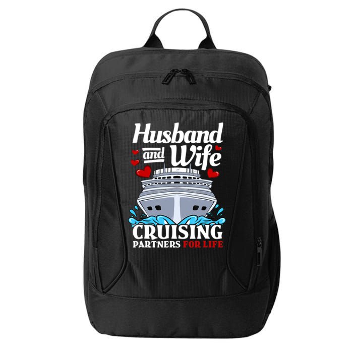 Cruising Cruise Vacation Husband Wife Couple City Backpack