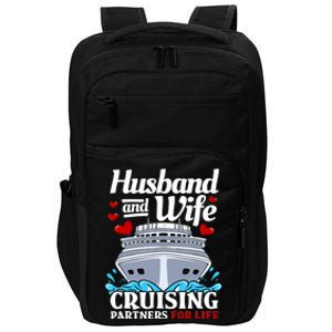 Cruising Cruise Vacation Husband Wife Couple Impact Tech Backpack