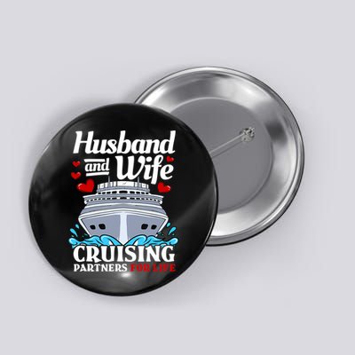 Cruising Cruise Vacation Husband Wife Couple Button