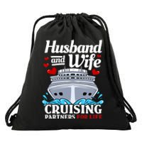 Cruising Cruise Vacation Husband Wife Couple Drawstring Bag