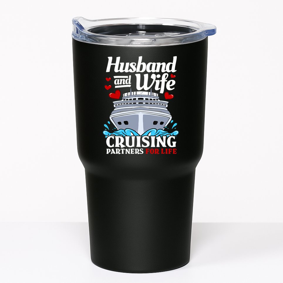Cruising Cruise Vacation Husband Wife Couple Tumbler