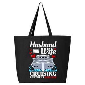 Cruising Cruise Vacation Husband Wife Couple 25L Jumbo Tote