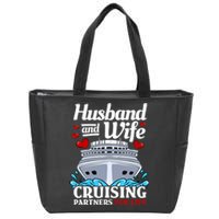 Cruising Cruise Vacation Husband Wife Couple Zip Tote Bag