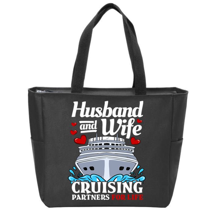 Cruising Cruise Vacation Husband Wife Couple Zip Tote Bag