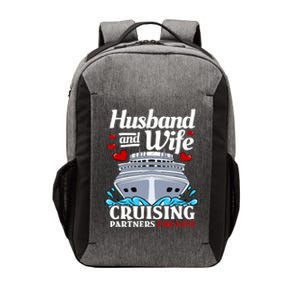 Cruising Cruise Vacation Husband Wife Couple Vector Backpack