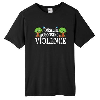 Consider Choosing Violence Cute Woodland Tall Fusion ChromaSoft Performance T-Shirt