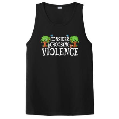 Consider Choosing Violence Cute Woodland PosiCharge Competitor Tank