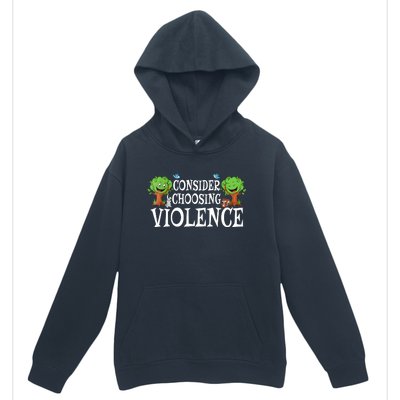 Consider Choosing Violence Cute Woodland Urban Pullover Hoodie