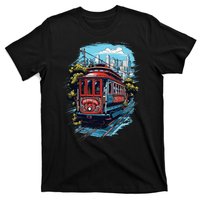 California City View San Francisco Cable Car Sf Sightseeing T-Shirt