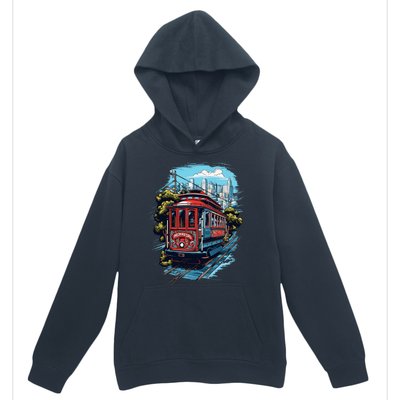 California City View San Francisco Cable Car Sf Sightseeing Urban Pullover Hoodie