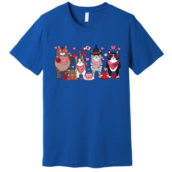 Cute Cats Valentines Great Gift Premium T-Shirt