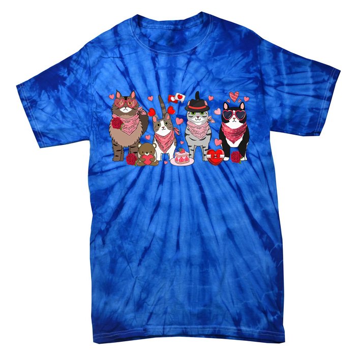 Cute Cats Valentines Great Gift Tie-Dye T-Shirt